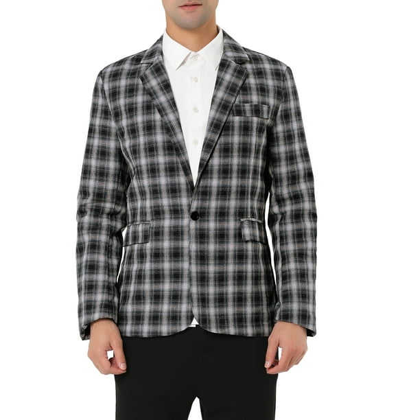 Lars Amadeus Men's Bussiness Casual Sport Coats Slim Fit One Button Dress Blazer 